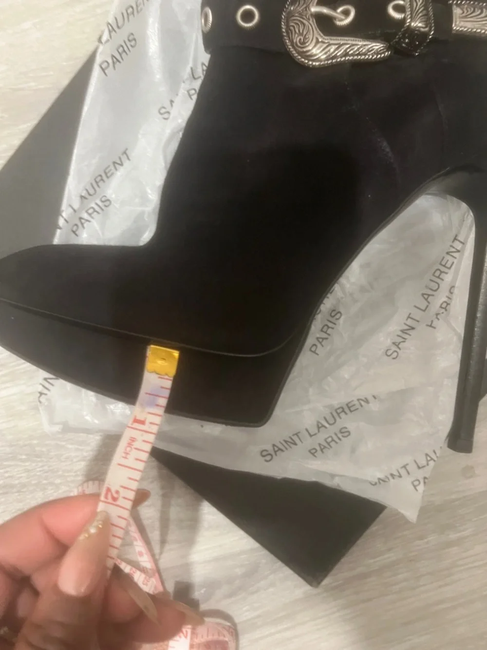 Saint Laurent Black Suede Stiletto Pumps for the Sexy CowGallz 🔥💯 - Picture 10 of 12